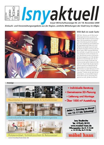 Isny Aktuell 18.11.2009