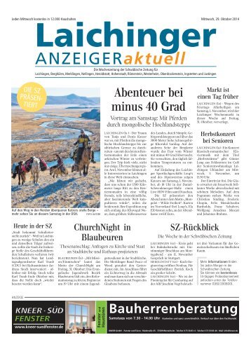 Laichinger Anzeiger 29.10.2014