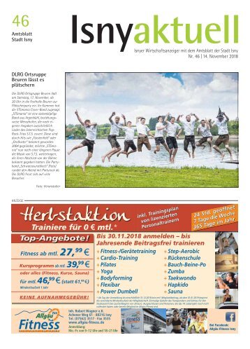 Isny Aktuell 14.11.2018