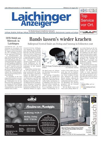 Laichinger Anzeiger 30.08.2017