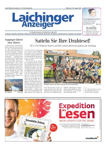 Laichinger Anzeiger 24.08.2016