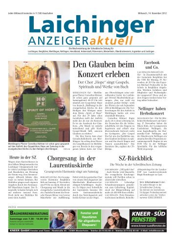 Laichinger Anzeiger 14.11.2012