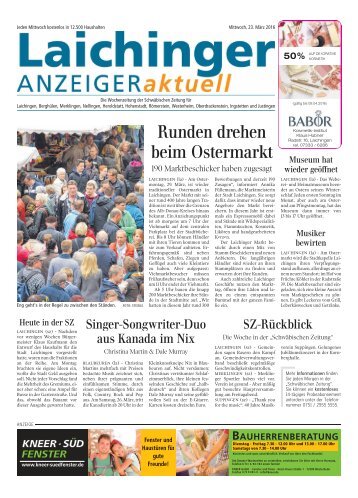 Laichinger Anzeiger 23.03.2016