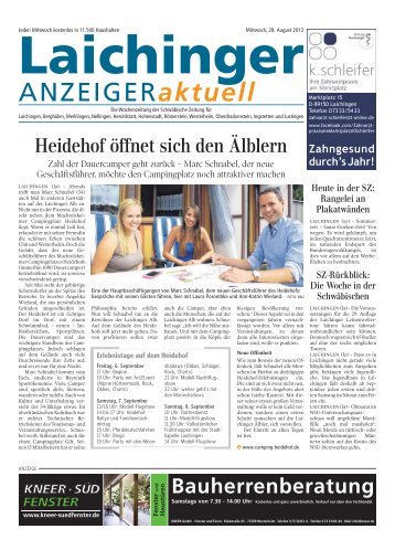 Laichinger Anzeiger 28.08.2013