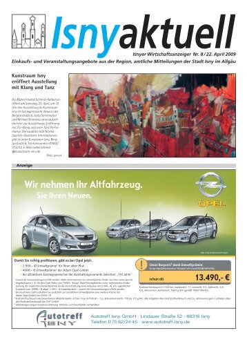Isny Aktuell 22.04.2009