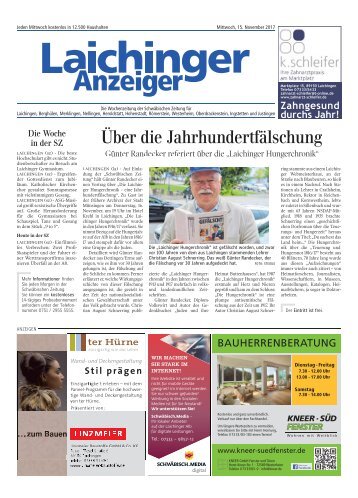 Laichinger Anzeiger 15.11.2017