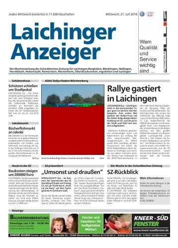 Laichinger Anzeiger 21.07.2010