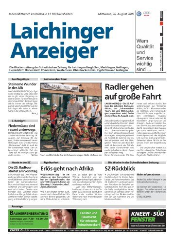 Laichinger Anzeiger 26.08.2009