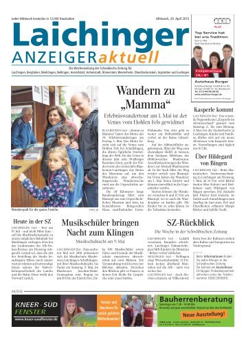 Laichinger Anzeiger 29.04.2015