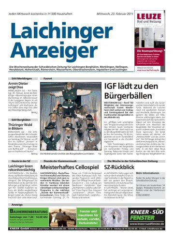 Laichinger Anzeiger 23.02.2011