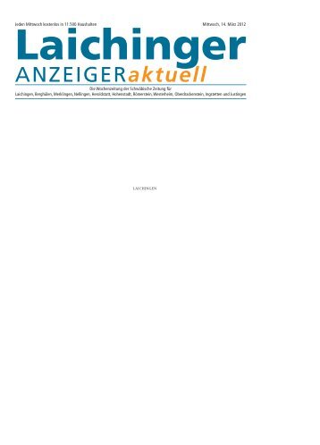 Laichinger Anzeiger 14.03.2012