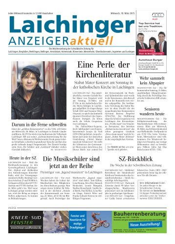 Laichinger Anzeiger 18.03.2015