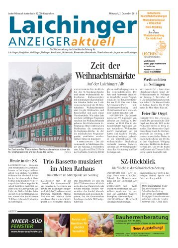Laichinger Anzeiger 02.12.2015