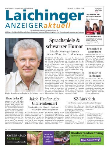 Laichinger Anzeiger 24.02.2016