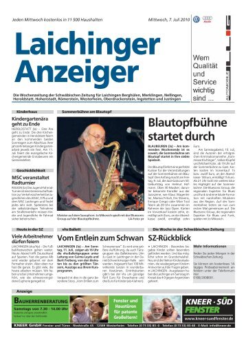 Laichinger Anzeiger 07.07.2010