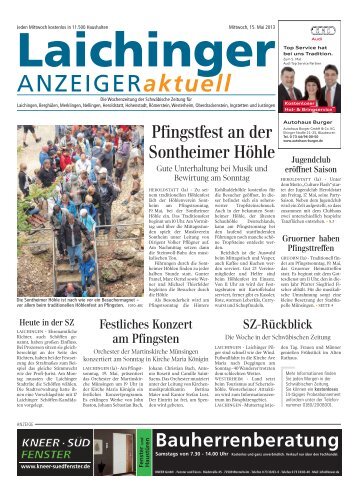 Laichinger Anzeiger 15.05.2013