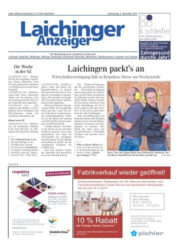 Laichinger Anzeiger 02.11.2017