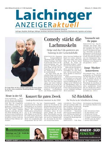Laichinger Anzeiger 31.10.2012