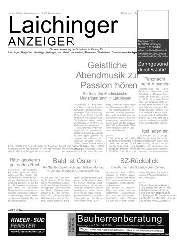 Laichinger Anzeiger 09.04.2014