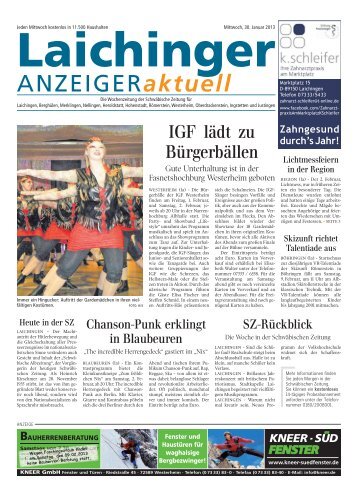 Laichinger Anzeiger 30.01.2013