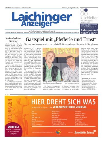 Laichinger Anzeiger 20.09.2017