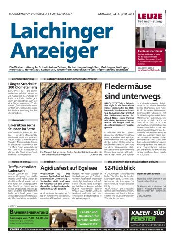 Laichinger Anzeiger 24.08.2011