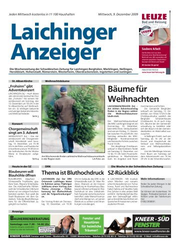 Laichinger Anzeiger 09.12.2009