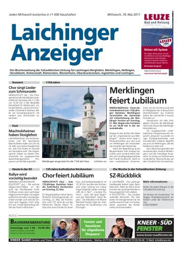 Laichinger Anzeiger 18.05.2011