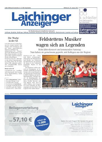 Laichinger Anzeiger 25.01.2017