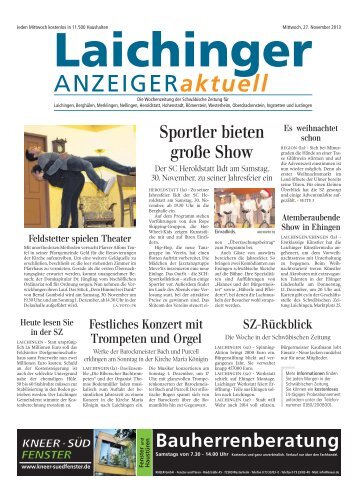 Laichinger Anzeiger 27.11.2013