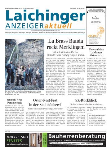 Laichinger Anzeiger 16.04.2014