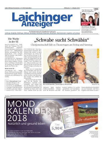 Laichinger Anzeiger 11.10.2017