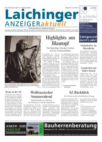 Laichinger Anzeiger 31.07.2013