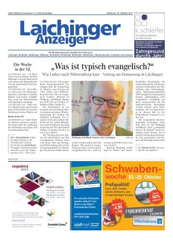 Laichinger Anzeiger 18.10.2017