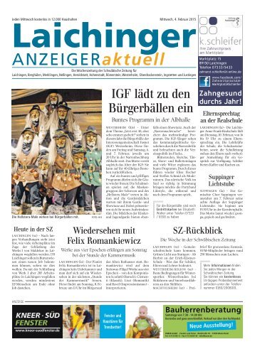 Laichinger Anzeiger 04.02.2015