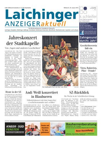 Laichinger Anzeiger 20.01.2016