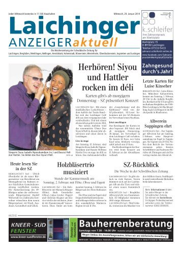 Laichinger Anzeiger 29.01.2014