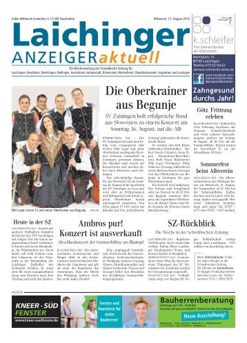 Laichinger Anzeiger 12.08.2015