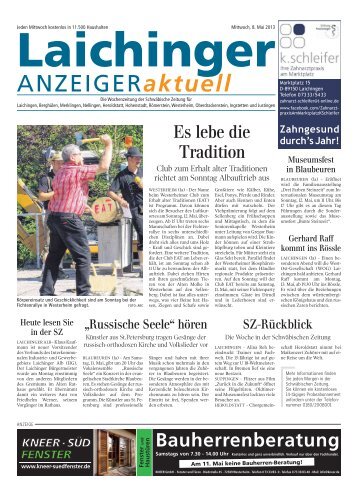 Laichinger Anzeiger 08.05.2013