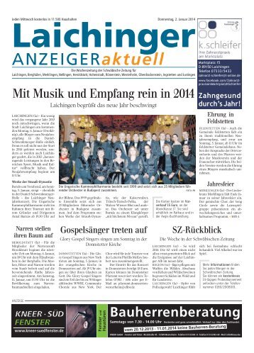 Laichinger Anzeiger 02.01.2014