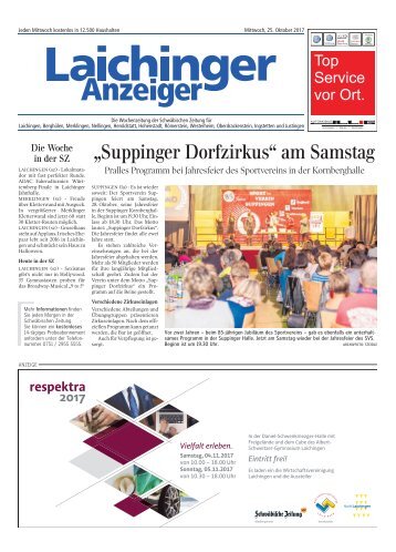 Laichinger Anzeiger 25.10.2017