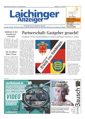 Laichinger Anzeiger 27.07.2016