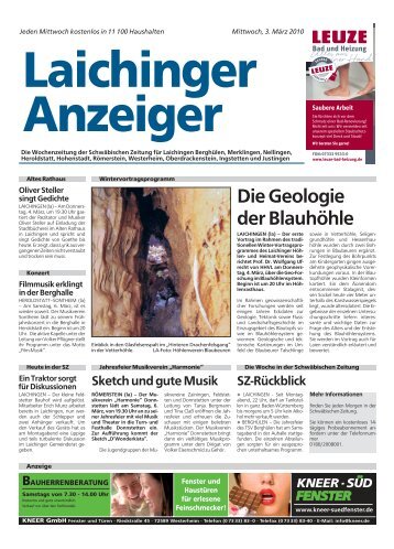 Laichinger Anzeiger 03.03.2010