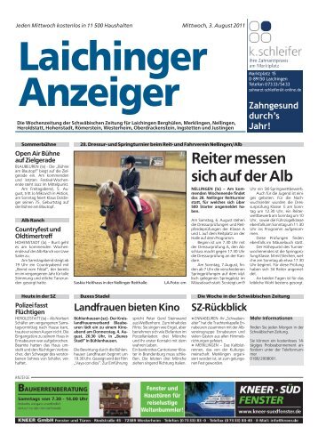 Laichinger Anzeiger 03.08.2011