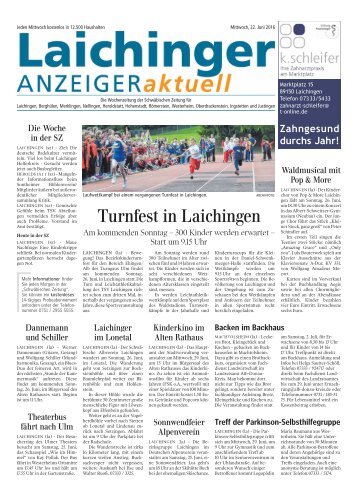 Laichinger Anzeiger 22.06.2016