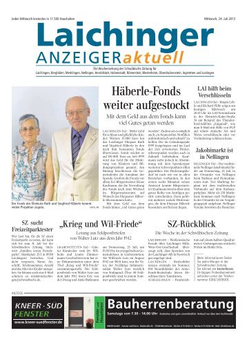 Laichinger Anzeiger 24.07.2013