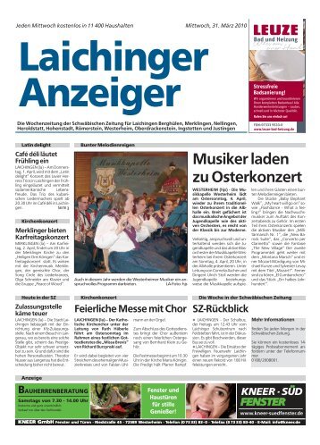 Laichinger Anzeiger 31.03.2010