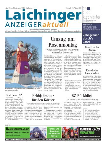 Laichinger Anzeiger 15.02.2012