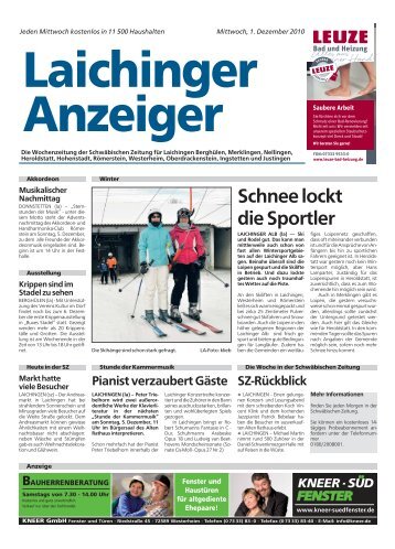 Laichinger Anzeiger 01.12.2010