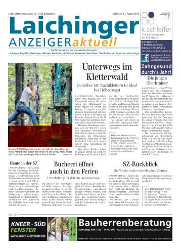 Laichinger Anzeiger 13.08.2014